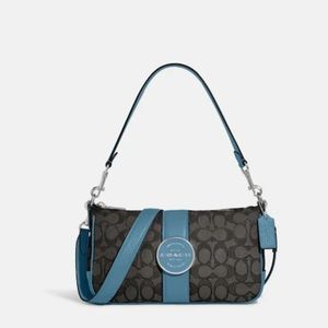 Coach Lonnie Baguette in Signature Jacquard